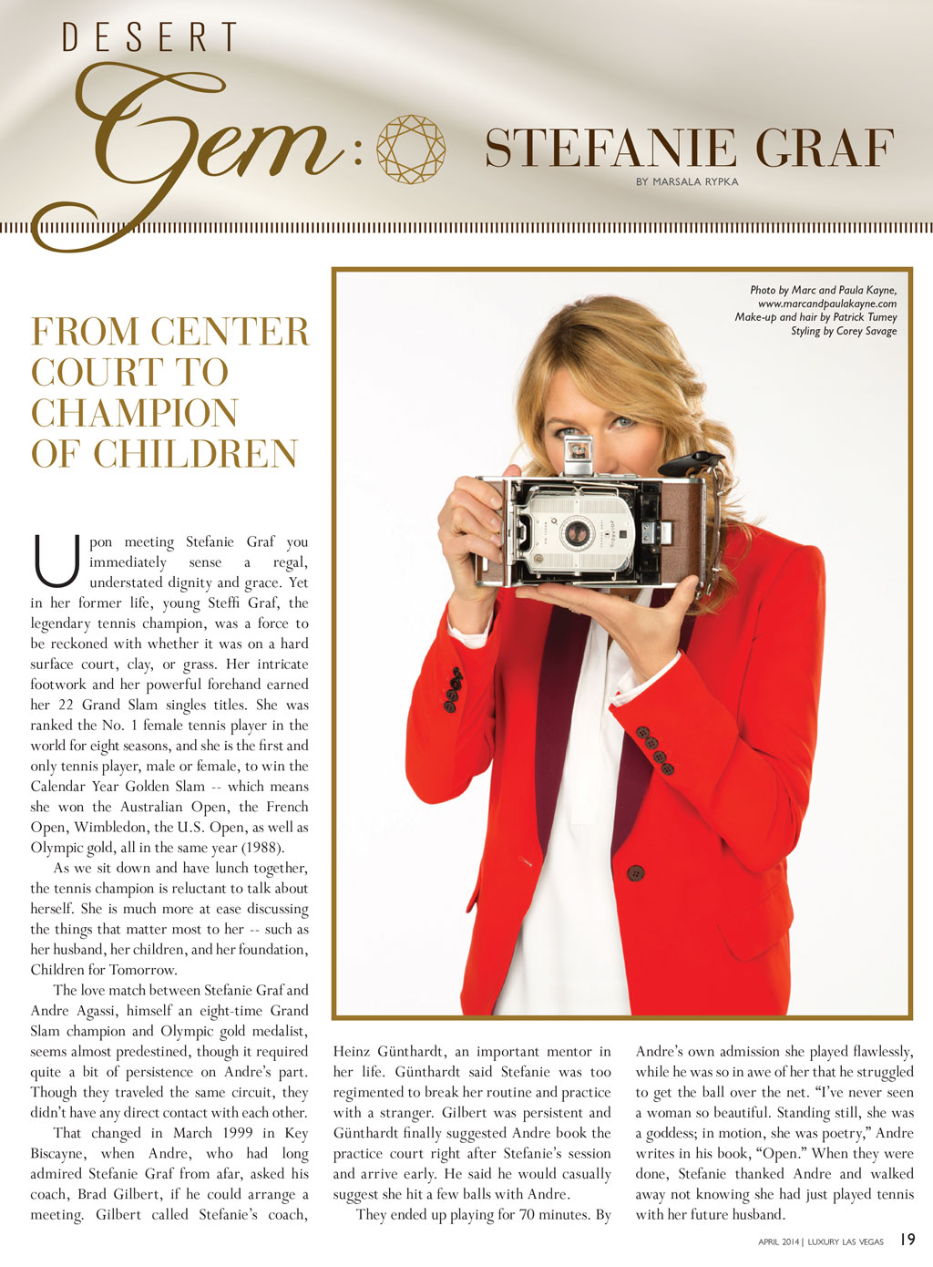 Stefanie Graf interviewed by Marsala Rypka