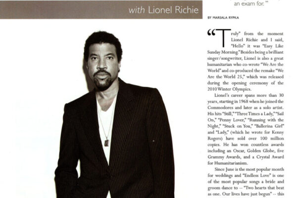 Lionel Richie - Up Close & Personal with Celebrity Scribe Marsala Rypka
