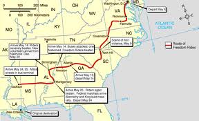 Freedom Rider Map